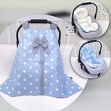Ebabynest Big Star Serisi Gri Mavi Puset Örtüsü 3'lü Set - 0 - 13 kg - Renkli