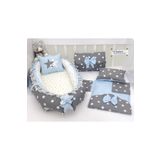 ebabynest Big Star Serisi Koyu Gri Mavi Babynest Alt Açmalı Set