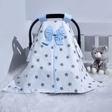 Ebabynest Big Star Serisi Mavi Puset Örtüsü - 0 - 13 kg - Renkli
