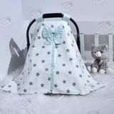 Ebabynest Big Star Serisi Su Yeşili Puset Örtüsü - 0 - 13 kg - Renkli