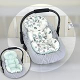 Ebabynest Kelebek Serisi Gri Su Yeşili Puset Alt Minder - 0 - 13 kg - Renkli