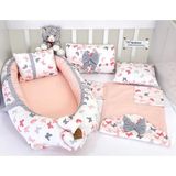 Ebabynest Kelebek Serisi Pudra Babynest Alt Açmalı Set - Renkli - 24 Ay