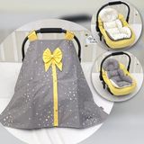 Ebabynest Samanyolu Serisi Gri Sarı Puset Örtüsü 3'lü Set - 0 - 13 kg - Renkli