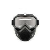 ebakbak Cross Motosiklet Bisiklet Gözlüğü Açık Kask Maskesi Süngerli Bant Lastikli Jet Maske Şeffaf Cam