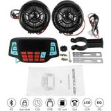 Ebakbak Motosiklet Alarm,mp3+Fm Çalar Su Geçirmez LCD Ekran Motor Mp3 Çalar
