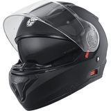 Ebakbak Motosiklet Çene Açılır Kask Güneş Vizörlü Ce Motor Kaskı Mat Black Edition - Siyah