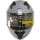Ebakbak Motosiklet Çene Açılır Kask Güneş Vizörlü Ece 22.06 Sertifikalı New Motor Kaskı V2 Gri - XL