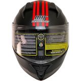 Ebakbak Motosiklet Çene Açılır Kask Güneş Vizörlü Ece 22.06 Sertifikalı New Motor Kaskı V2 Wx Red - 2XL - Çok Renkli