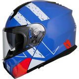 Ebakbak Motosiklet Çene Açılır Kask Güneş Vizörlü Ece 22.06 Sertifikalı Yeni Sezon Motor Kaskı V2 Blue