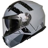 Ebakbak Motosiklet Çene Açılır Kask Güneş Vizörlü Ece 22.06 Sertifikalı Yeni Sezon Motor Kaskı V2 Gri - XL