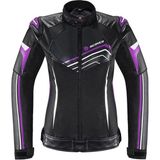 Ebakbak Motosiklet Kadın Montu 4 Mevsim Maxdura 600-D Dayanıklı Kumaş Ve Deri Women Motor Mont Purple