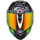 Ebakbak Motosiklet Kask Ece 22.R06 Güneş Vizörlü Full Face Motor Kaskı Skull Yeni - XL - Çok Renkli