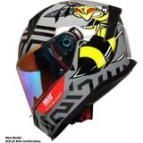 Ebakbak Motosiklet Kask Ece 22.R06 Sertifikalı Güneş Vizörlü Fiber Kask Full Face Motor Kaskı Yeni Sezon