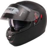 Ebakbak Motosiklet Kaskı Ce Sertifikalı Güneş Vizörlü Full Face Mat Black Kask - Siyah