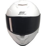 Ebakbak Motosiklet Kaskı Full Face Double Güneş Vizörlü Ece 22.06R Motor Kask Beyaz - 2XL