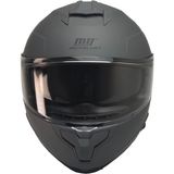 Ebakbak Motosiklet Kaskı Full Face Double Güneş Vizörlü Ece 22.06R Motor Kask Mat Gri - 2XL