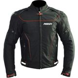 Ebakbak Motosiklet Montu 4 Mevsim Maxdura ve Leather Kumaş Hörgüçlü Model Motor Mont Siyah - 3XL