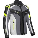 Ebakbak Motosiklet Montu Full Korumalı 4 Mevsim Pu Kaplamalı Deri ve Maxdura Kumaş Motor Mont Neon - XL