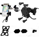 Ebakbak Motosiklet Telefon Tutucu Scooter Unıversal Metal Ayna Bağlantılı 360 Dönebilen Motor Telefon Tutucu - Standart - Çok Renkli
