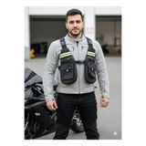 ebakbak Motosiklet Ve Bisiklet Çok Cepli Yelekli Göğüs Çanta Lüx Motor Çantası Yeni