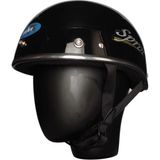 Ebakbak Motosiklet ve Bisiklet Kaskı Abs Materıal Yarım Chopper Model Kask Vespa Scooter Black