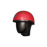Ebakbak Motosiklet ve Bisiklet Kaskı Abs Materıal Yarım Chopper Model Kask Vespa Scooter Mat Rose
