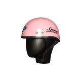 Ebakbak Motosiklet ve Bisiklet Kaskı Abs Materıal Yarım Chopper Model Kask Vespa Scooter Pınk