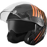 Ebakbak Motosiklet Yarım Açık Kask Güneş Vizörlü Motor Kask Track - Siyah