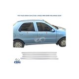 EBAL OTO AKSESUAR Fiat Palio Krom Cam Çıtası 4 Prç. 1998 Üzeri P. Çelik