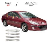 EBAL OTO AKSESUAR Krom Kapı Kolu 4 Kapı 2005 Üzeri Paslanmaz Çelik Peugeot 407 ile uyumlu