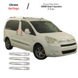 EBAL OTO AKSESUAR Krom Kapı Kolu 4 Kapı 2008 Üzeri Paslanmaz Çelik Citroen Berlingo ile uyumlu
