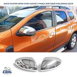 Ebal Oto Dacia Duster Krom Ayna Kapağı 2 Parça 2018-2023 Paslanmaz Çelik