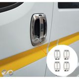 Ebal Oto Fiat Ducato Krom Kapı Kolu+Çerçeve 4 Kapı 8 Parça 2008 Model Ve Üzeri Uyumlu Paslanmaz Çelik