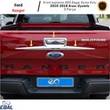 Ebal Oto Ford Ranger Için Uyumlu Krom Kaplama Abs Bagaj Açma Kolu 2015-2018 Arası - Gümüş