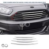 Ebal Oto Ford Tourneo Courier Krom Ön Panjur 4 Parça 2014-2017 Model Arası Uyumlu Paslanmaz Çelik