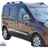 Ebal Oto Opel Combo 3'lü Krom Set Cam Çıtası+Kapı Kolu+ Ayna Kapağı 2010-2015 Paslanmaz Çelik