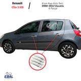 Ebal Oto Renault Clio 3 Hb Krom Kapı Kolu Seti 2006-2012 Paslanmaz Çelik