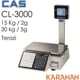 ebaysan Cas cl 3000 Karekod Barkod Terazi 15 kg