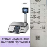 ebaysan Cas cl 3000 Karekod Fiş Yazıcılı Terazi