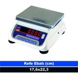 ebaysan Tem Eko 3 kg 0,5 gr Tartım Terazisi Onaylı LED 17,6X22,3 cm Kefe