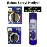 Ebc Bajaj NS 400 Z Ön ve Arka Fren Balata Takımı EBC Balata Spreyi Hediyeli EB50