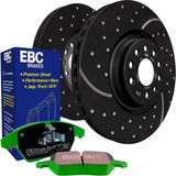 EBC Brakes Ebc Sport Disk Greenstuff Balata Arka Set Ford Fieasta Mk8 PD06KR472