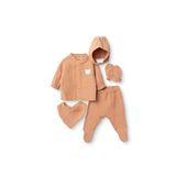 ebebek Hello Baby HelloBaby Erkek Bebek 5li Hastane Çıkışı Hayvan Baskılı Çıtçıtlı Bisiklet Yaka Uzun Kol Patikli