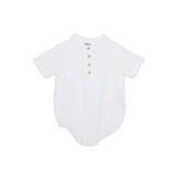 ebebek Hello Baby HelloBaby Erkek Bebek Gömlek Body Çıtçıtlı Hakim Yaka Kısa Kol
