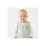 ebebek Hello Baby HelloBaby Erkek Bebek Kapitone Yelek Hayvan Baskılı Çıtçıtlı V Yaka Sleeveless