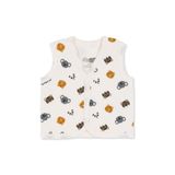 ebebek Hello Baby HelloBaby Erkek Bebek Kapitone Yelek Hayvan Baskılı V Yaka Sleeveless