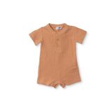 ebebek Hello Baby HelloBaby Erkek Bebek Kısa Tulum Düğmeli Bisiklet Yaka Kısa Kol Reçme