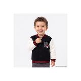ebebek Hello Baby HelloBaby Erkek Bebek Kolej Ceket Ayı Baskılı Çıtçıtlı V Yaka Long Sleeve