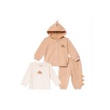 ebebek Hello Baby HelloBaby Erkek Bebek Sweatshirt-Hırka-Alt Dinozor Baskılı Fermuarlı Bisiklet Yaka Long Sleeve Patik