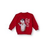 ebebek Hello Baby HelloBaby Erkek Bebek Sweatshirt Şardonlu İki İplik Bisiklet Yaka Uzun Kol